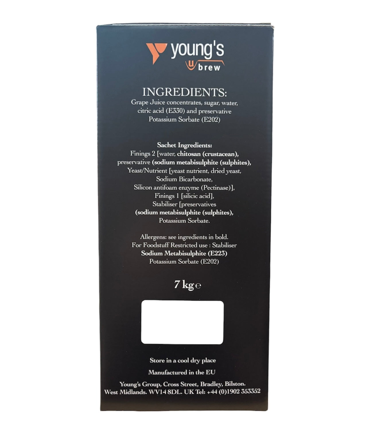 Cellar 7 by Youngs 30 Bottle 7 Day Wine Kit - Merlot
