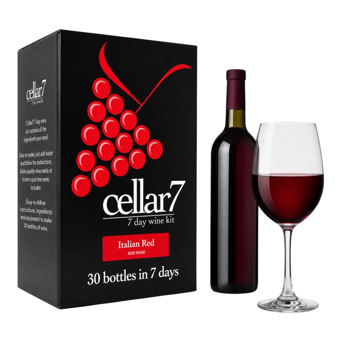 Cellar 7 by Youngs 30 Bottle 7 Day Wine Kit - Italian Red