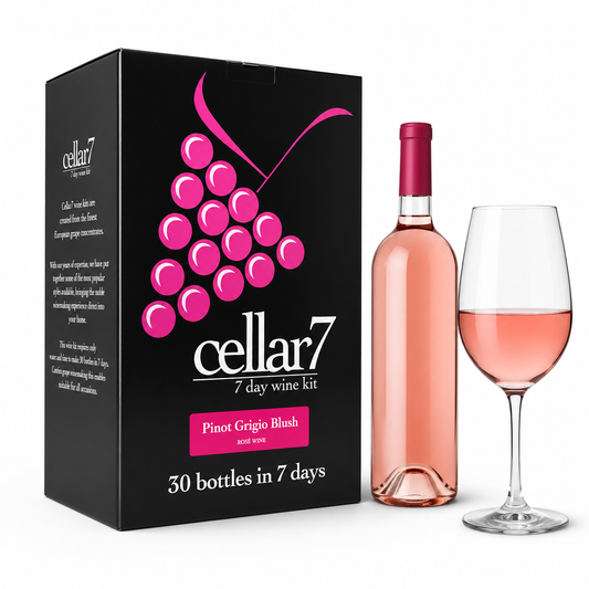 Cellar 7 by Youngs 30 Bottle 7 Day Wine Kit - Pinot Grigio Blush