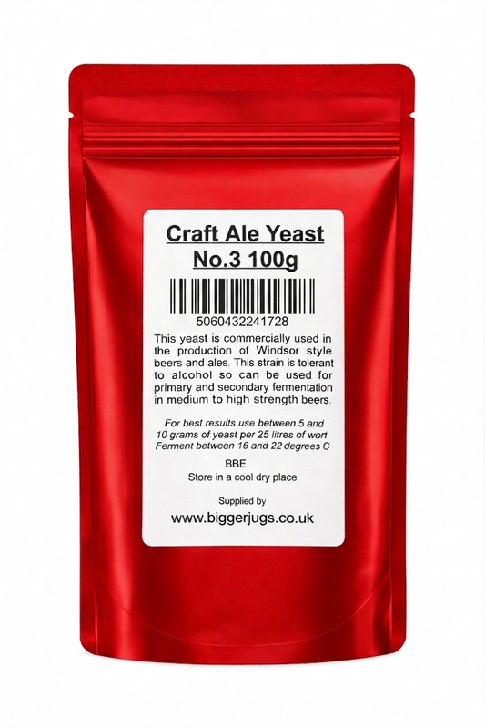 Red Packet No.3 Craft Ale Yeast 100g - Supplied in Resealable Pouch