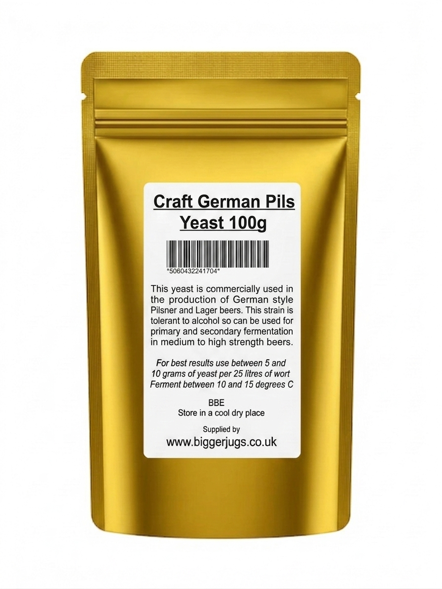 Gold Packet Craft German Pils / Lager Yeast 100g - Supplied in Resealable Pouch