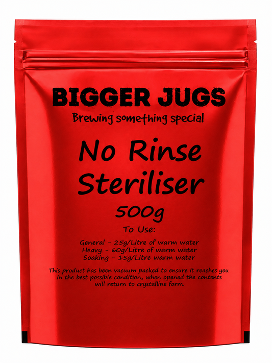 Sodium Percarbonate No Rinse Cleanser / Steriliser 500g - Supplied in Resealable Pouch