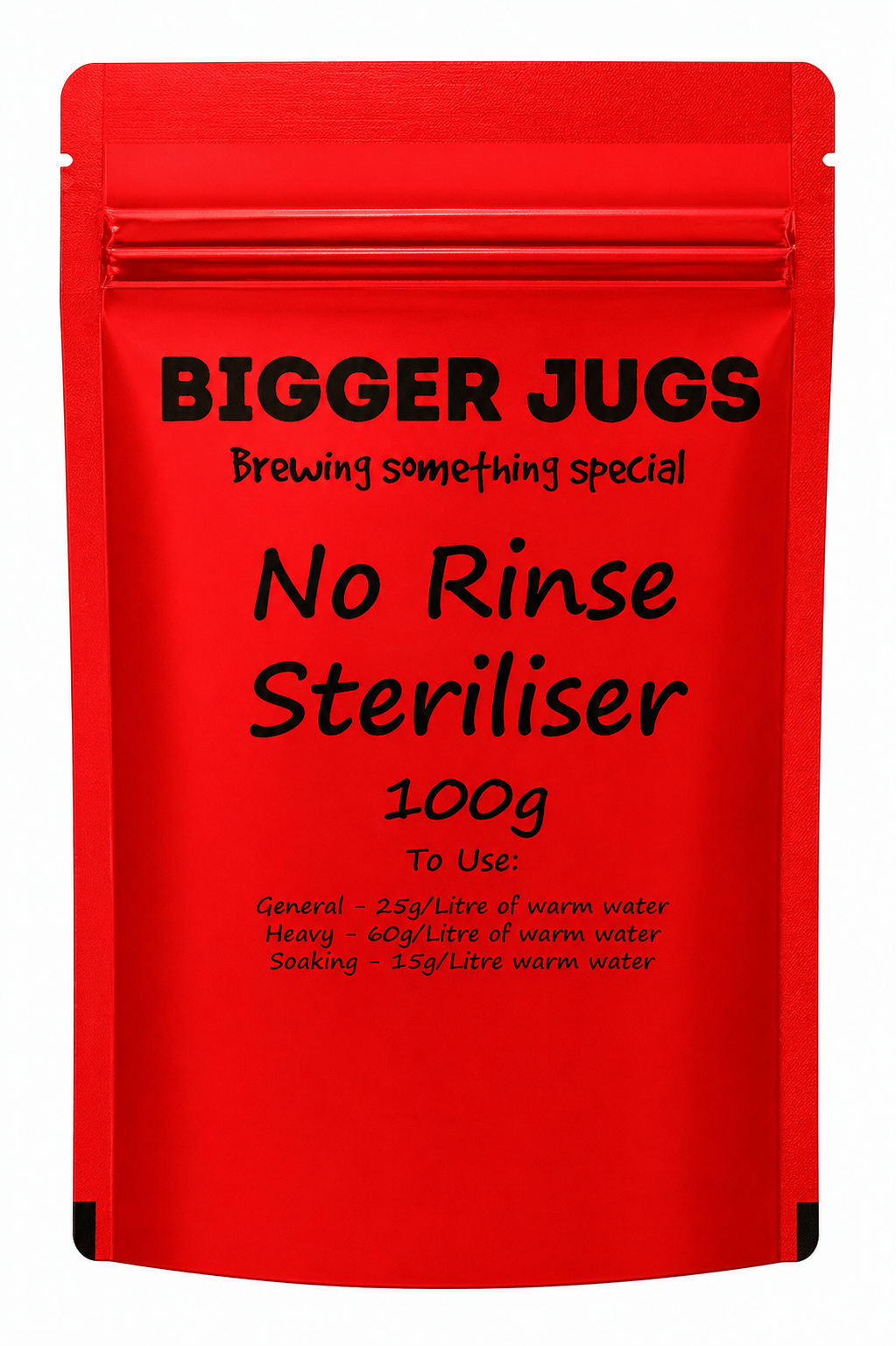 Sodium Percarbonate No Rinse Cleanser / Steriliser 100g - Supplied in Resealable Pouch