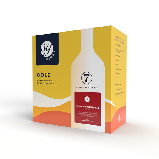SG Wines (Formerly Solomon Grundy) Gold 30 Bottle 7 Day Wine Kit - Cabernet Sauvignon