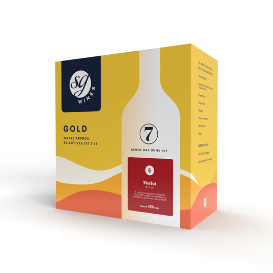 SG Wines (Formerly Solomon Grundy) Gold 30 Bottle 7 Day Wine Kit - Merlot