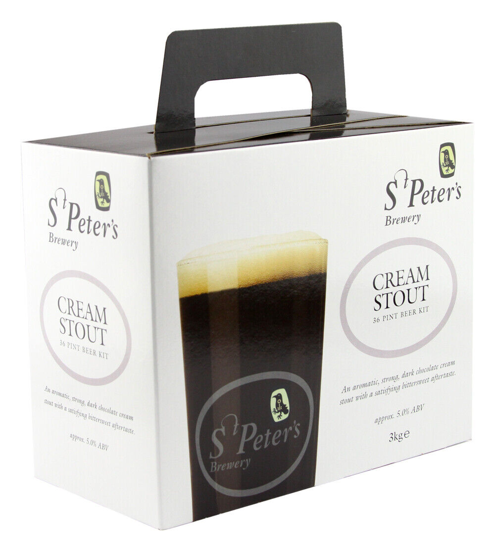 St Peters Brewery - Cream Stout 3Kg 36 Pint Beer Kit 