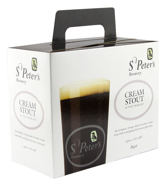 St Peters Brewery - Cream Stout 3Kg 36 Pint Beer Kit 