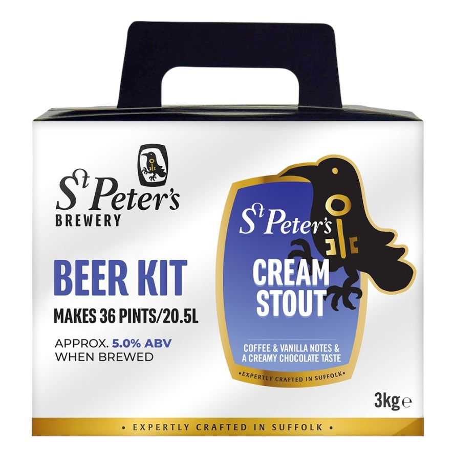 St Peters Brewery - Cream Stout 3Kg 36 Pint Beer Kit