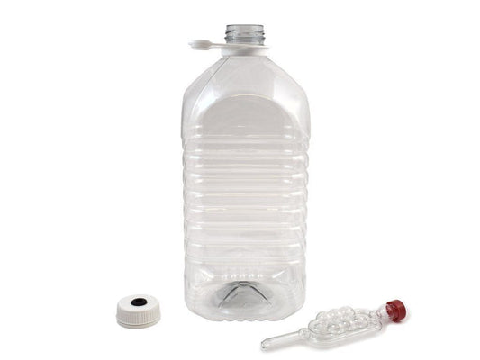 Demi-John - 5 Litre Plastic PET Demi John With Cap, Grommet and Airlock