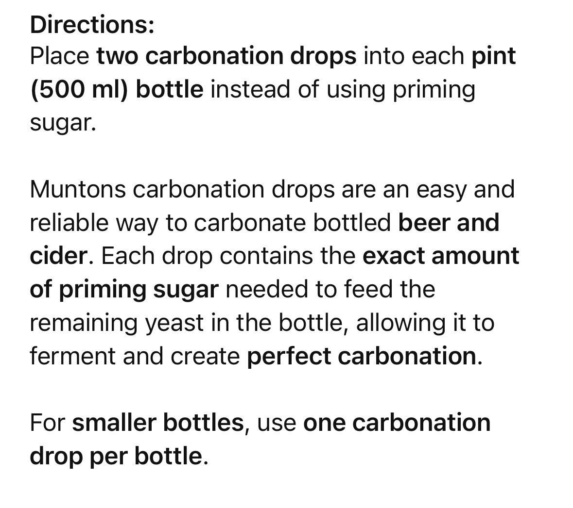 Muntons Carbonation Drops 160g - Pack of Approximately 80 Drops For Up To 40 x 1 Pint / 500ml Bottles