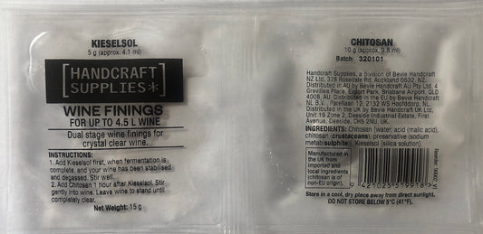 Wine & Beer Finings - 2 Part Wine & Beer Finings - Treats 4.5 Litres (1 Gallon)