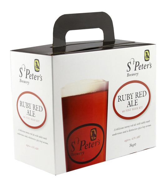 St Peters Brewery - Ruby Red Ale 3Kg 40 Pint Beer Kit