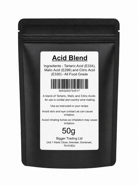 Acid Blend 50g - Supplied in Resealable Pouch - For Making Country Wines & Cordials 