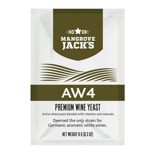 Mangrove Jack's Premium AW4 Wine Yeast 8g Sachet - For Germanic Aromatic White Wines