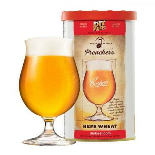 Coopers - Preacher's Hefe Wheat Beer 1.7Kg 40 Pint Beer Kit