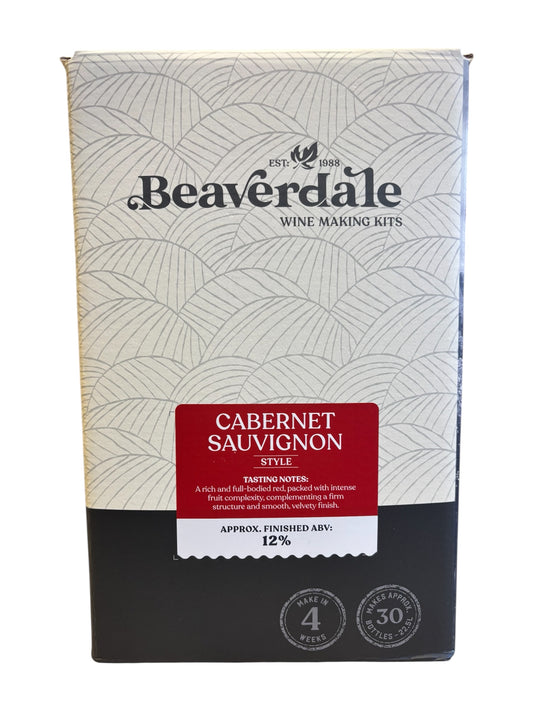 Beaverdale 30 Bottle Red Wine Kit - Cabernet Sauvignon