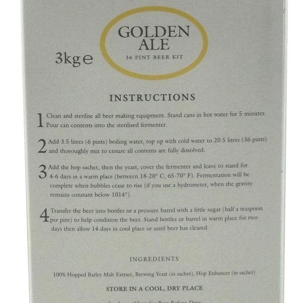 St Peters Brewery - Golden Ale 3Kg 36 Pint Beer Kit