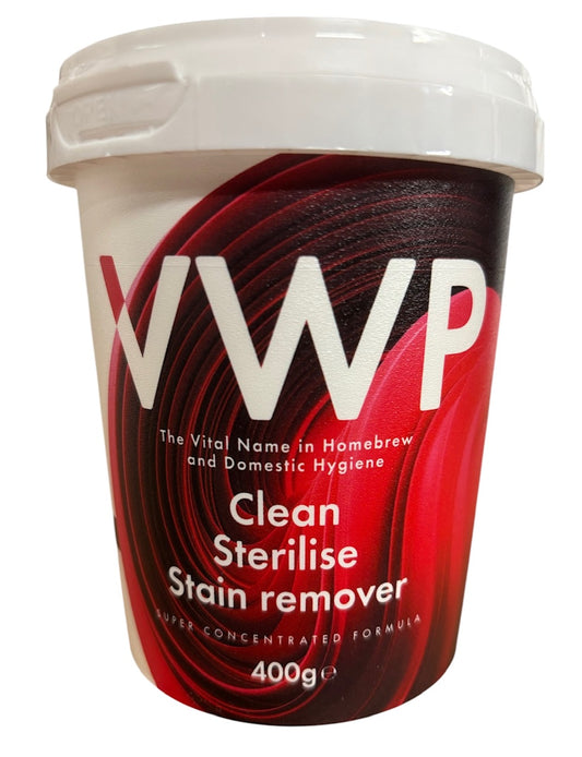 VWP Cleaner Steriliser 400g Tub Sanitiser Stain Remover For Cleaning