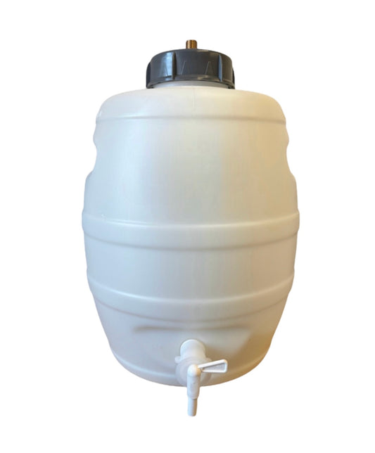 Pressure Barrel - 5 Gallon with 4" 8g Pin Valve Cap & Integral Grab Handles