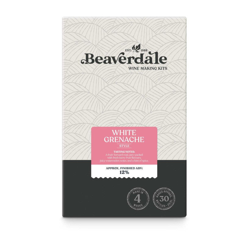 Beaverdale 30 Bottle Rose Wine Kit - White Grenache