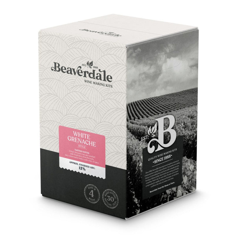 Beaverdale 30 Bottle Rose Wine Kit - White Grenache