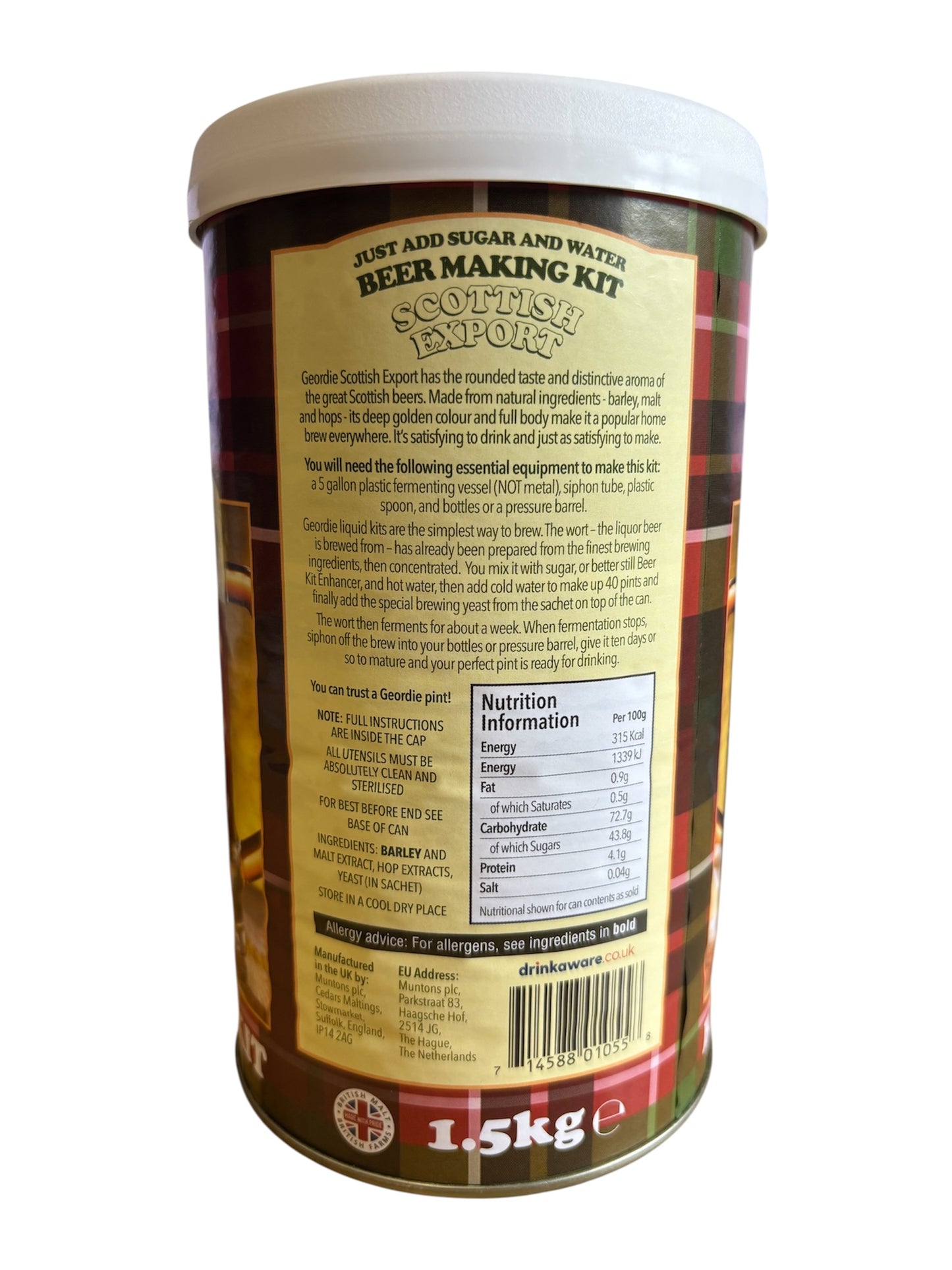 Geordie - Scottish Export Bitter 1.5Kg 40 Pint Beer Kit