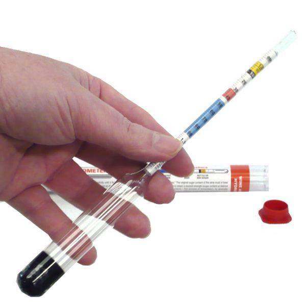 Hydrometer - Stevenson Reeves Easy To Read Triple Scale - For Wine & Beer 