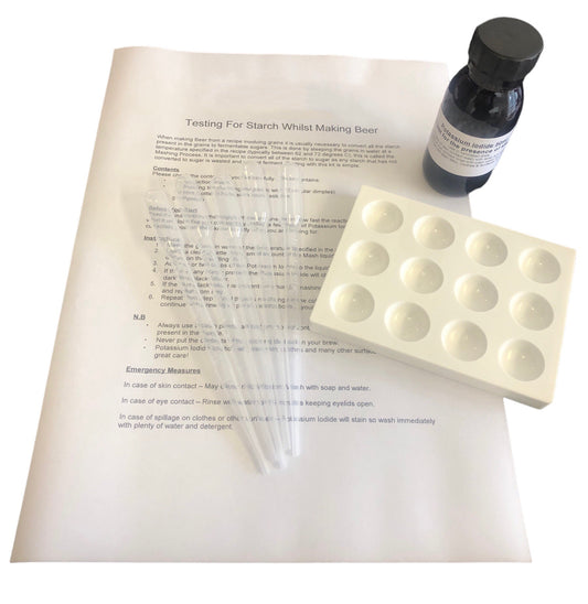 Starch Testing Kit - For All Grain Homebrew Beer Brewing