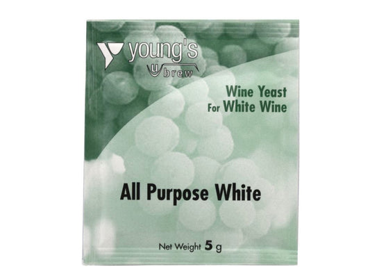 Youngs All Purpose White Wine Yeast 5g Sachet