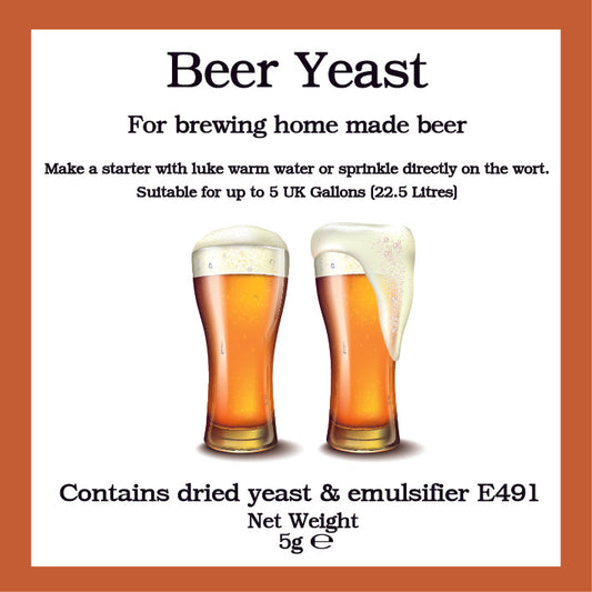 Beer Yeast 5g Sachet - For Fermenting Craft Ales & Beers