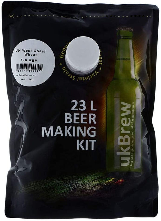 ukBrew - West Coast Wheat 1.6Kg 40 Pint Beer Kit 