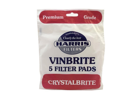Harris Crystalbrite Pads (Pack of 5) - For Use with Vinbrite Mk3 Filter