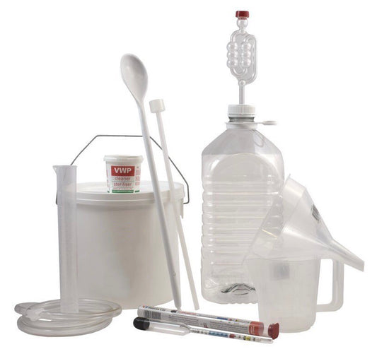 Beginners Starter Wine Making Kit (6 Bottle Size) - Bucket & PET Demi-John Equipment Set Only 