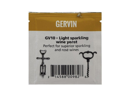 Gervin GV10 Light Sparkling Wine Yeast 5g Sachet - For Superior Sparkling & Rose Wines