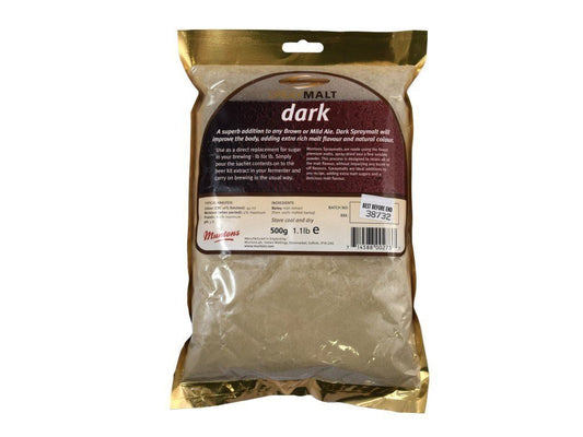 Muntons 500g Foil Packed Spraymalt - Dark 