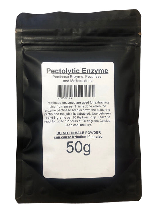 Pectolytic Enzyme 50g (Pectic Enzyme, Pectinase) -  Supplied in Resealable Pouch