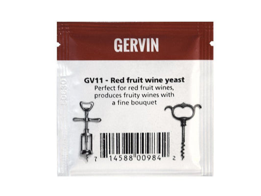 Gervin GV11 Red Fruit Wine Yeast 5g Sachet- Excellent for Blackberry & Elderberry Wines