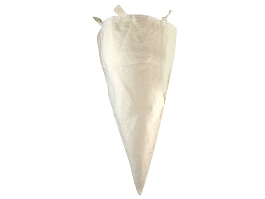 Straining Bag - Heavy Duty Calico Cotton Filter Cone - For Wine Making, Cordials, Jellies, Sorbets (20 Litre Capacity)