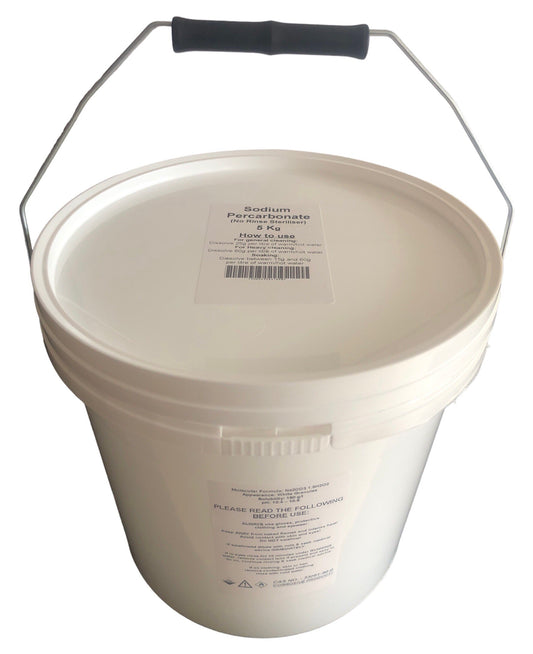 Sodium Percarbonate No Rinse Cleanser / Steriliser - 5Kg Bucket