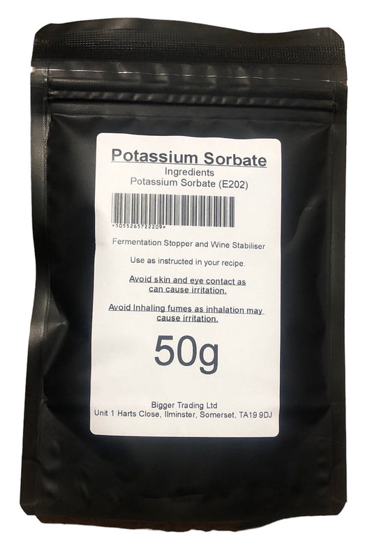 Fermentation Stopper (Potassium Sorbate) 50g - Supplied in Resealable Pouch