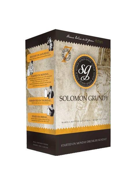 Solomon Grundy Gold 6 Bottle 7 Day Wine Kit - Shiraz