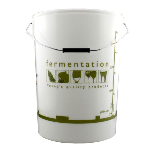 Fermentation Vessel - Youngs 25 Litre Bucket with Graduations & Solid Lid