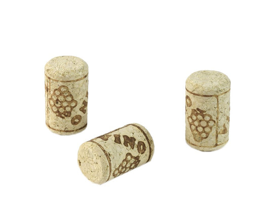 Wine Corks - Agglomerated Premium Grade Straight Wine Corks (Pack of 30)