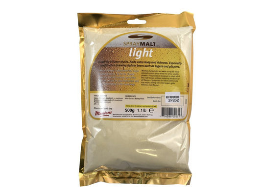 Muntons 500g Foil Packed Spraymalt - Light